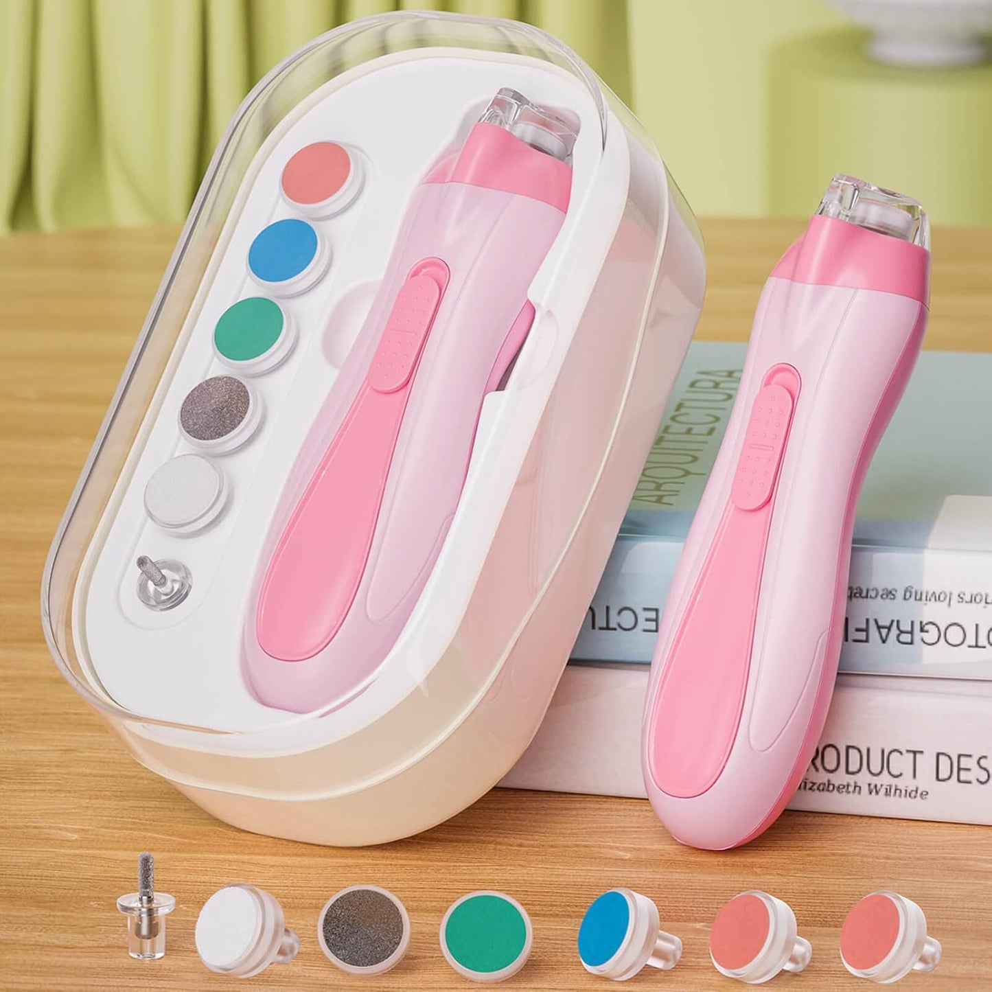 Baby Electric Nail Trimmer Set with LED Light