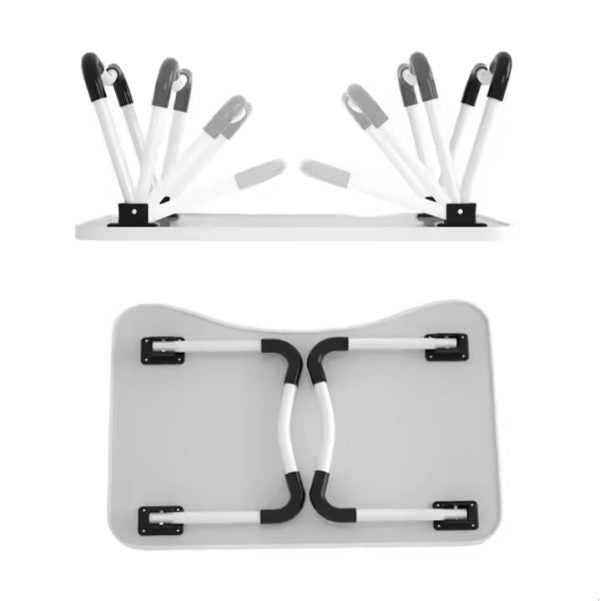 Wooden Laptop Table | Laptop Stand | Multi purpose Foldable, Wooden Laptop Table with Glass and Mobile Holder
