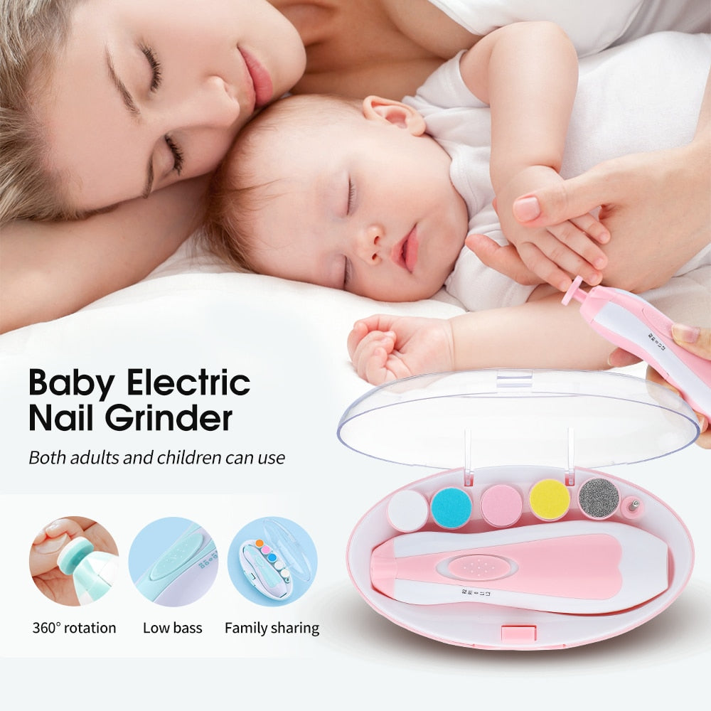 Baby Electric Nail Trimmer Set with LED Light