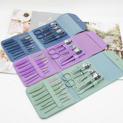 16 In 1 Nail Kit Manicure Cutters | Nail Clipper | Pedicure Nail Scissors Tool Set