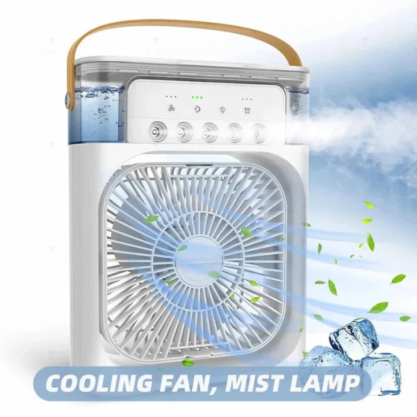 Portable Air Conditioner Fan Usb Electric Fan, Fine Mist Water, And Humidifier Function