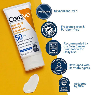 Cerave 4 In 1 Skincare Kit Night Cream | Sunblock | Cleanser & Serum For Radiant Skin