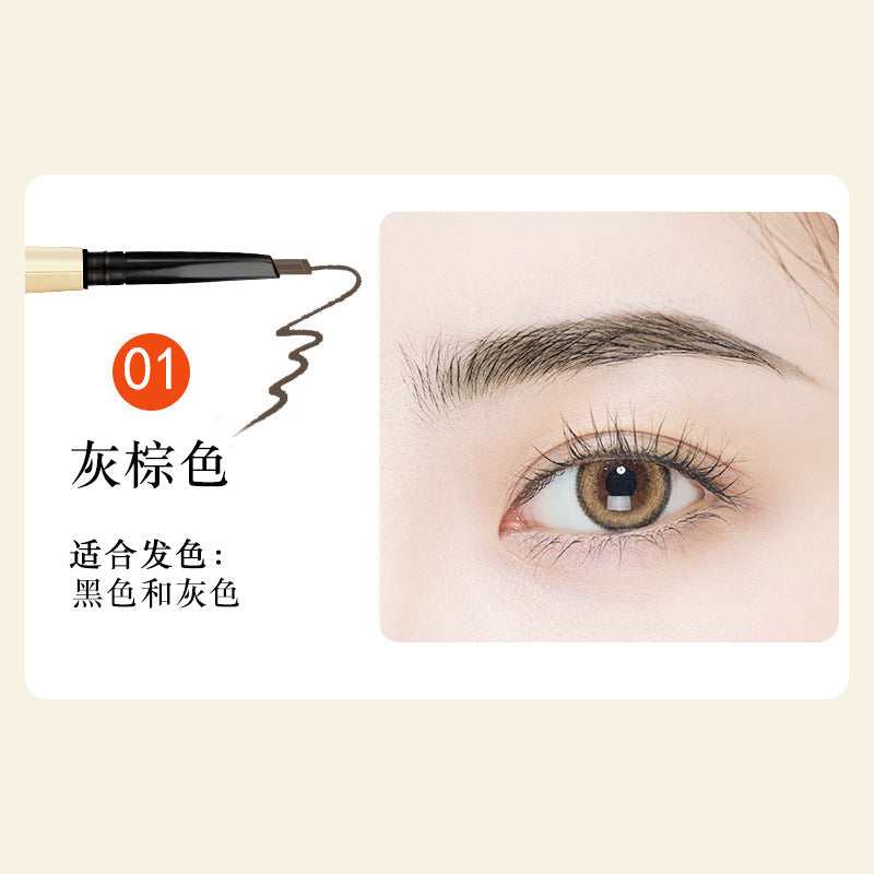 Aiqilai 3 In 1 Eyebrow Pencil | Anti-smudge | Long-lasting | Three-in-one | Double-headed