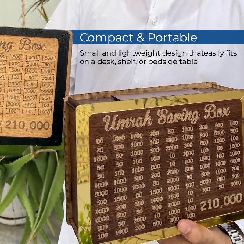 Umrah Saving Box | The best way to save your money to perform umrah