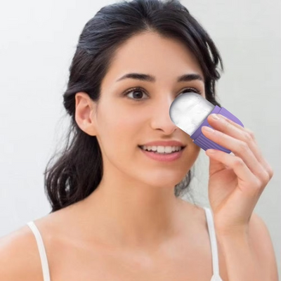 Ice Roller Facial Massage | Silicone Cleansing Ice Lattice | Ice Cube Roller With Scrub