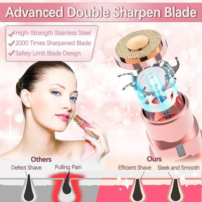 2 In 1 Electric Eyebrow Trimmer | Flawless Hair Remover | Painless Eyebrow Removal (rechargeable)