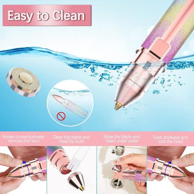 2 In 1 Electric Eyebrow Trimmer | Flawless Hair Remover | Painless Eyebrow Removal (rechargeable)